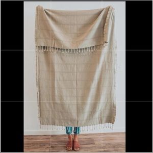 Neutral colored pashmina/ Turkish Towel